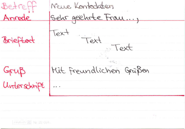 Wie ist ein formaler Brief aufgebaut?