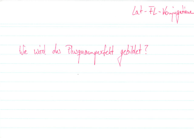Wie wird das Plusquamperfekt gebildet?