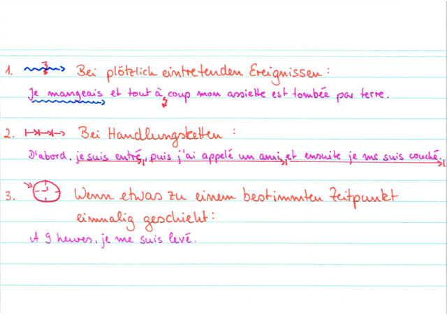 Verwendung passé composé