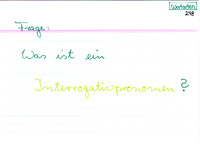 Was ist ein Interrogativpronomen?