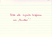 Bilde alle infinitiven Verbformen von "laudare"!