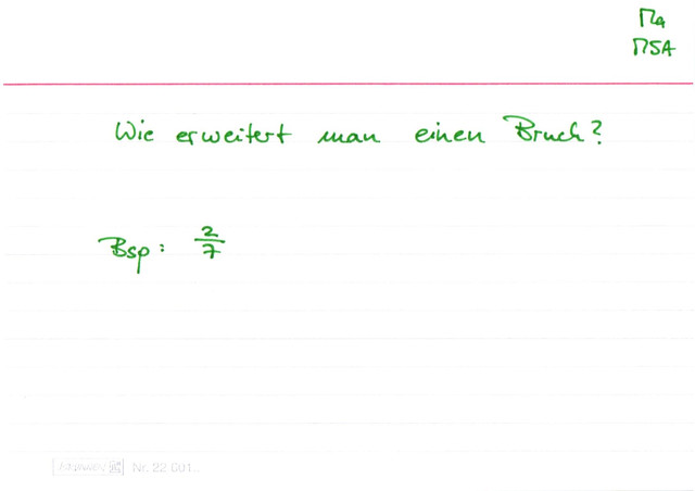 Bruch erweitern