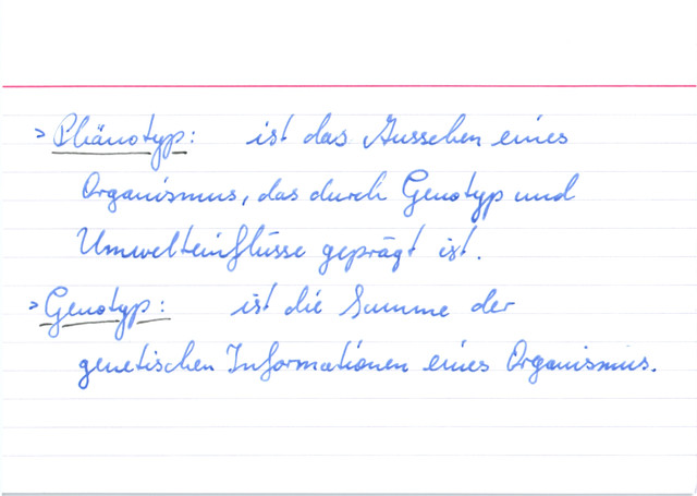 Was ist der Unterschied zwischen Phänotyp und Genotyp?