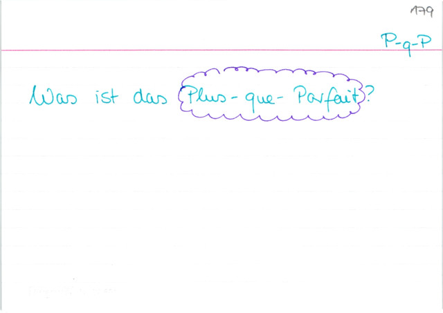 Bedeutung plus-que-parfait