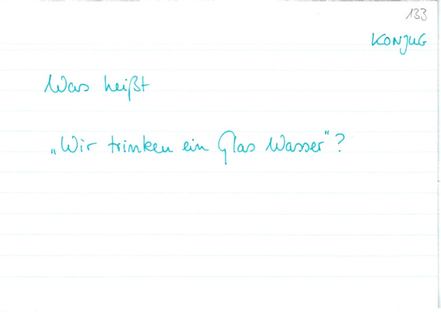 Übung boire