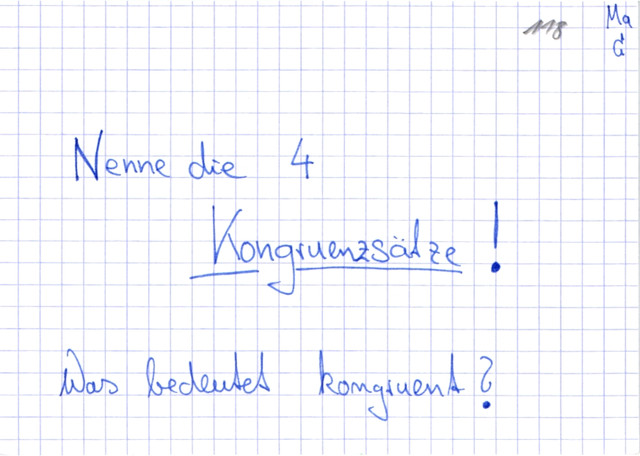 Kongruenzsätze