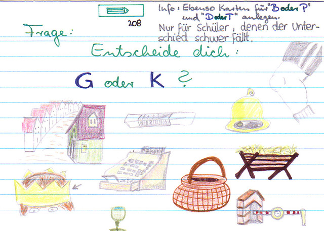 Entscheide dich: G oder K?