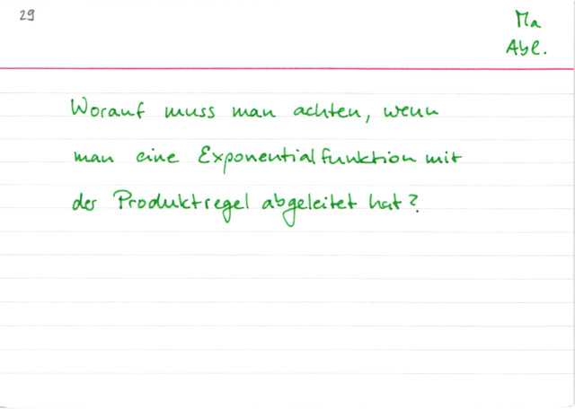 Exponentialfunktion mit Hilfe der Produktregel ableiten