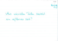 Bildung reflexive Verben
