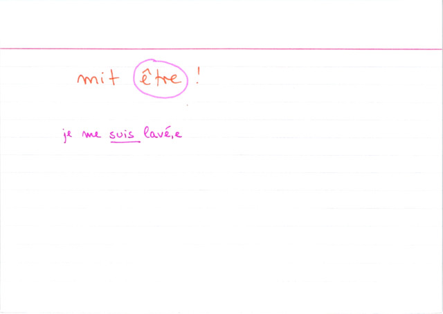 passé composé reflexive Verben