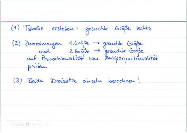 Dreisatz mit mehr als zwei Größen
