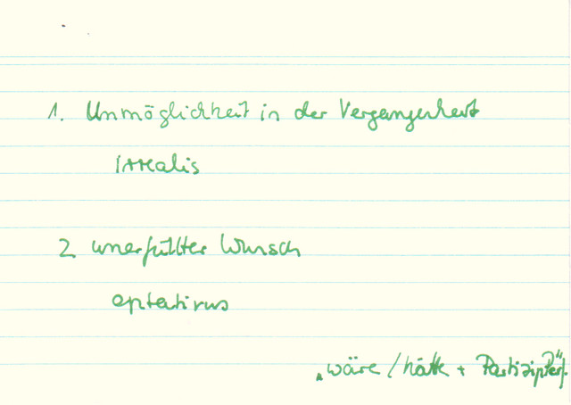Welche Funktionen kann ein Konjunktiv Plusquamperfekt im Hauptsatz haben?