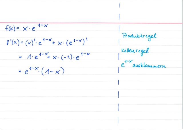 Exponentialfunktionen ableiten Beispiel