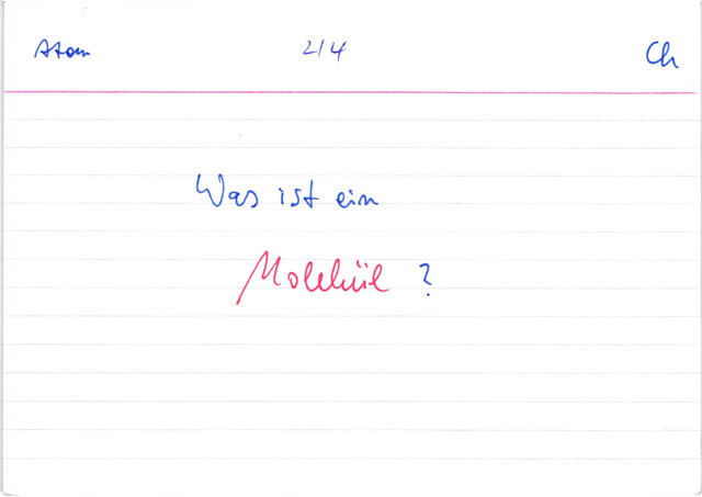 Was ist ein Molekül?
