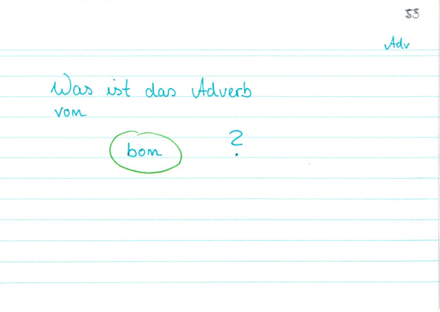 Adverb von bon