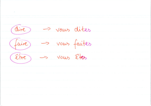 Ausnahmen bei vous