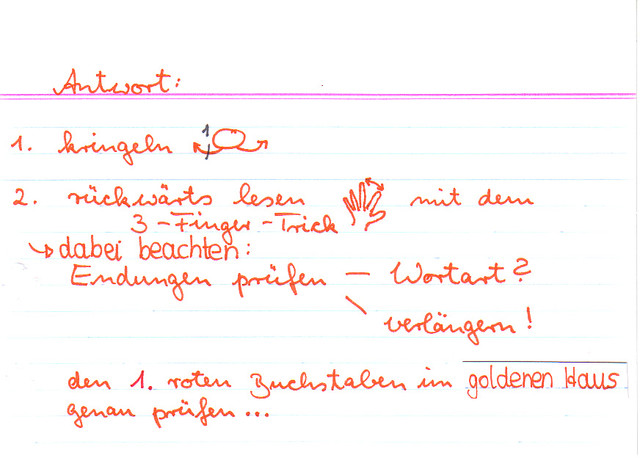 Wie kannst du dein Diktat oder deinen Aufsatz selber prüfen?