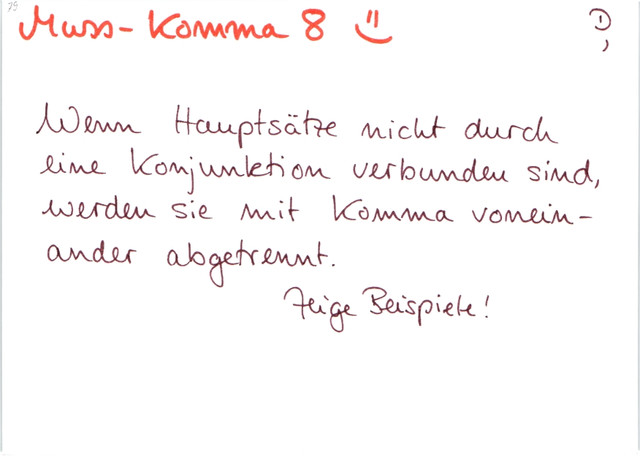 Muss-Komma 8