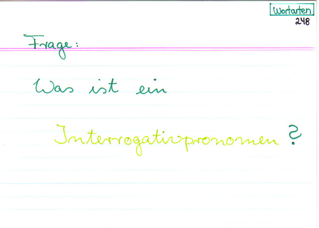 Was ist ein Interrogativpronomen?