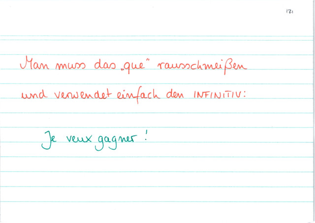 Ausnahmen des Subjonctif II