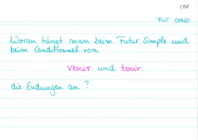 venir und tenir