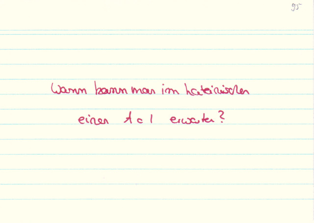 Wann kann man im Lateinischen einen A.c.l. erwarten?