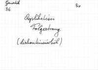 Replikation - Folgestrang