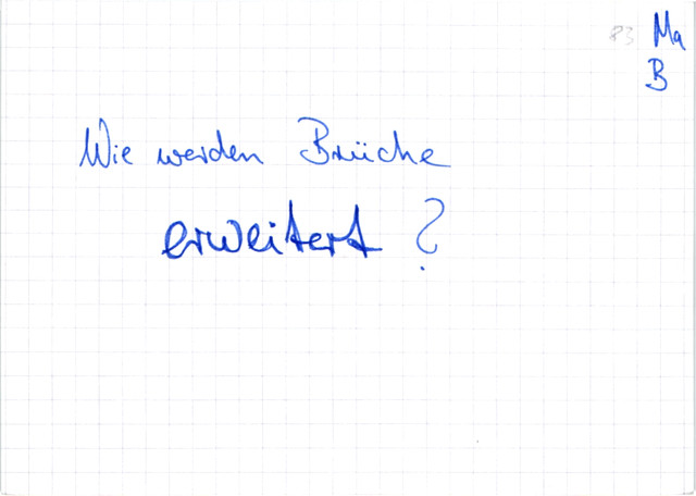 Brüche erweitern