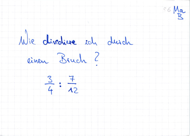 Brüche dividieren