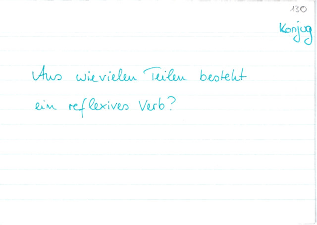 Bildung reflexive Verben