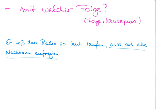 Wie fragt man nach einer Konsekutivbestimmung?