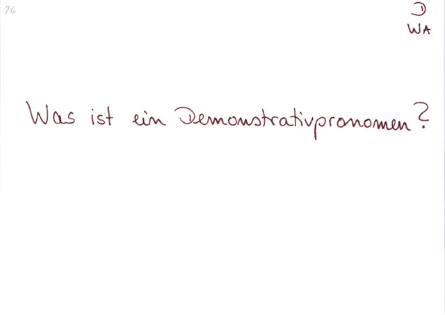 Was ist ein Demonstrativpronomen?