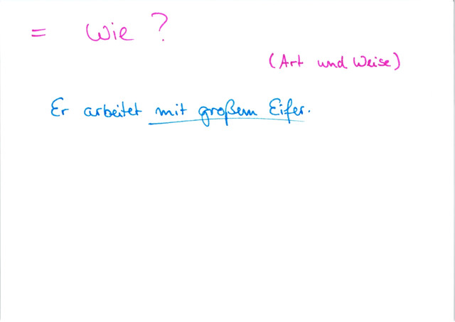 Wie fragt man nach einer Modalbestimmung?