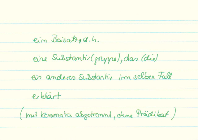 Was ist eine Apposition?