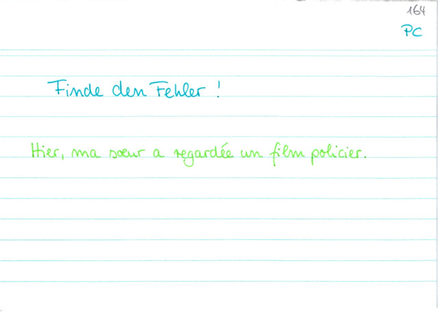 Übung Passé Composé