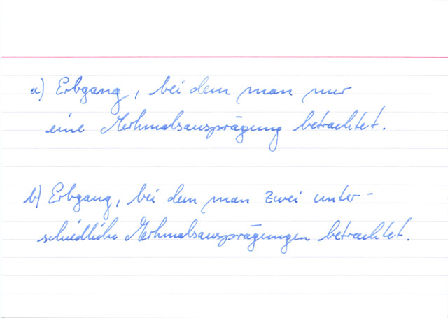 Was ist ein monohybrider Erbgang bzw. ein dihybrider Erbgang?