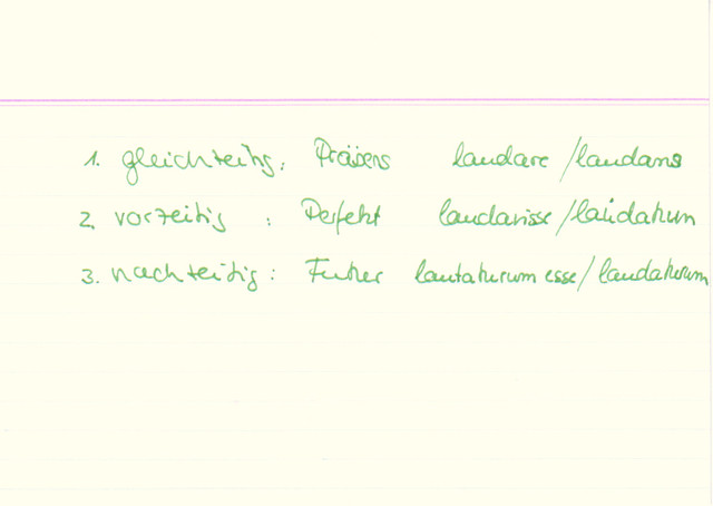 Wann sind Infinitiv- bzw. Partizipkonstruktionen gleichzeitig, vorzeitig oder nachzeitig?