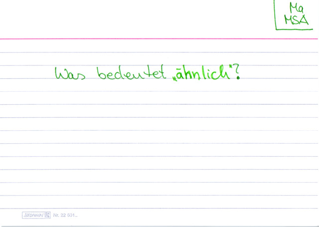 Was bedeutet "ähnlich"?