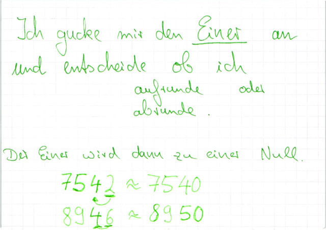 Auf Zehner runden