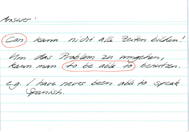Probleme mit to can