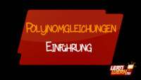 8.11.1 Einführung Polynomgleichungen