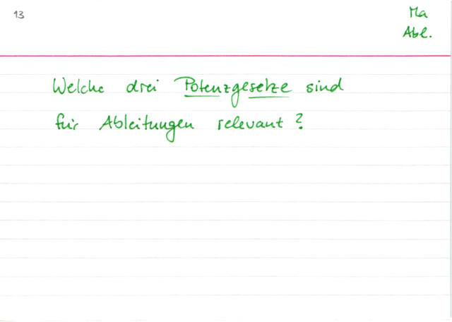 Ableiten mit Hilfe von Potenzgesetzen