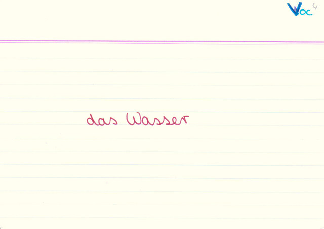 das Wasser