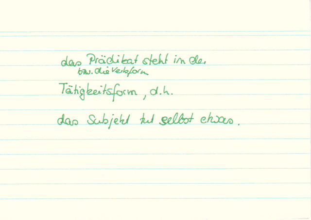 Was bedeutet aktiv?