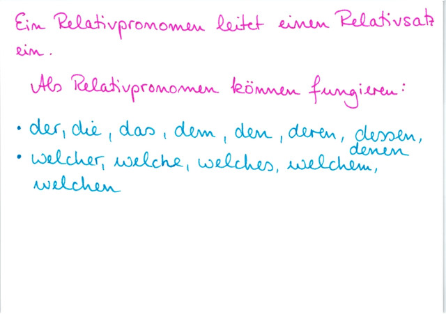 Was ist ein Relativpronomen?