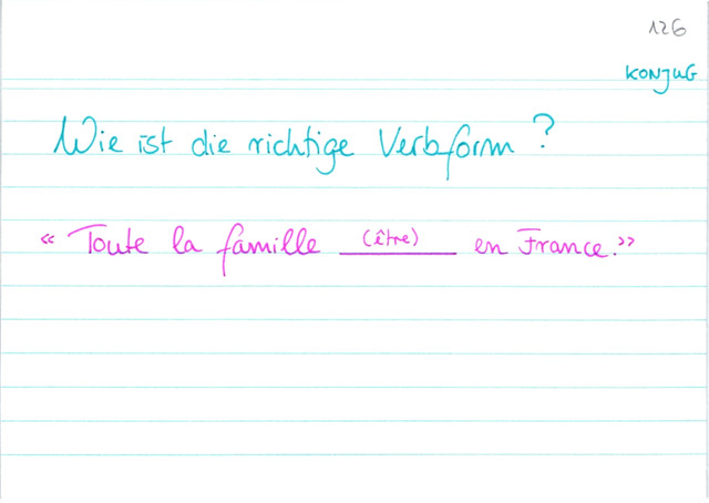 Übung être