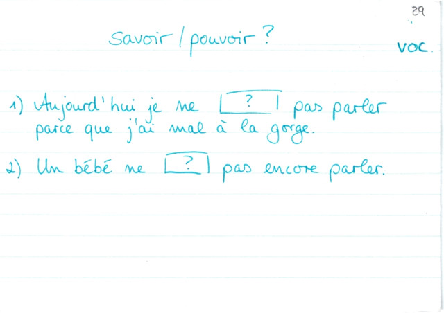 savoir/pouvoir