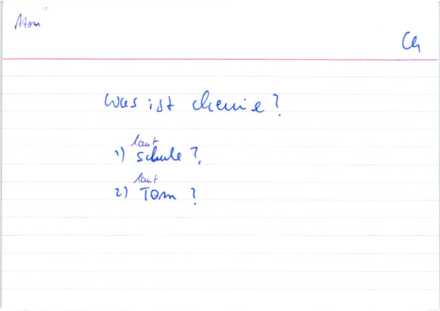 Was ist Chemie?