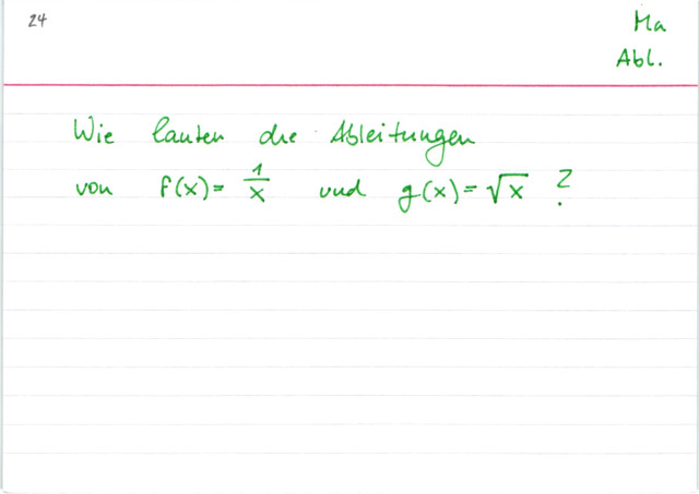 Ableiten mit Hilfe der Potenzgesetze Beispiel