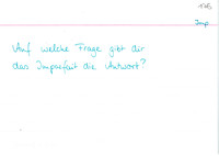 Fragen für Imparfait